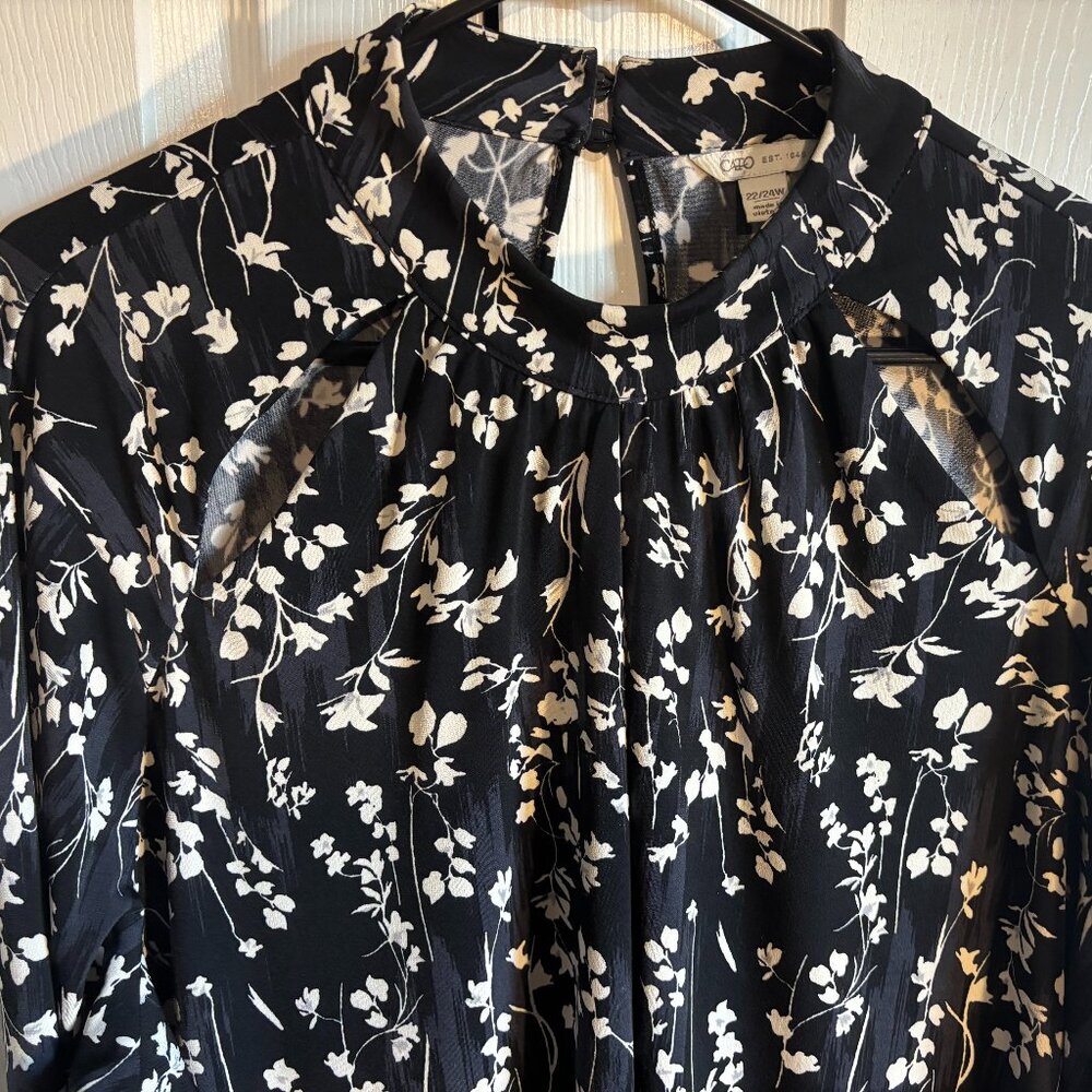 Cato Est 1946 Womens Long Sleeve Tunic Style Blouse Sz 22/24W